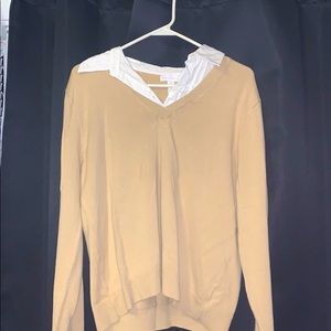 Long sleeve shirt with collar